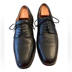 Sandro Mens Comfort Walk Black Leather Lace Up Dress Shoes Sz 9